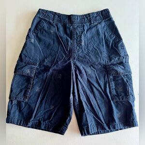 365 Kids from Garanimals Navy Blue Skull Print Cargo Shorts - Size 8